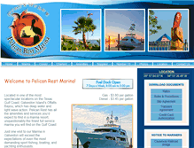 Tablet Screenshot of pelicanrestmarina.com
